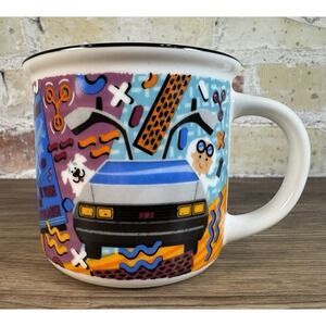 Back to Future Mug DeLorean Time Machine 1980s Retro Bookish Cup Mug Owl Crate